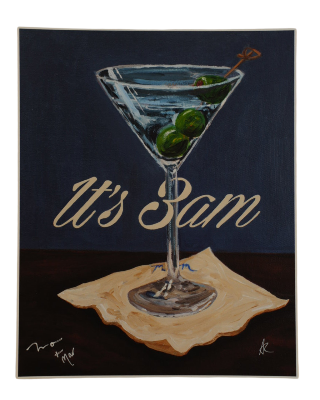 It's 3am – Martini Oil Print (Limited Edition) - COMING SOON!